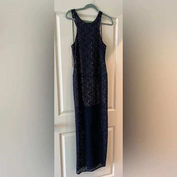 free people navy lace dress Free People lace edge mini dress in baby blue